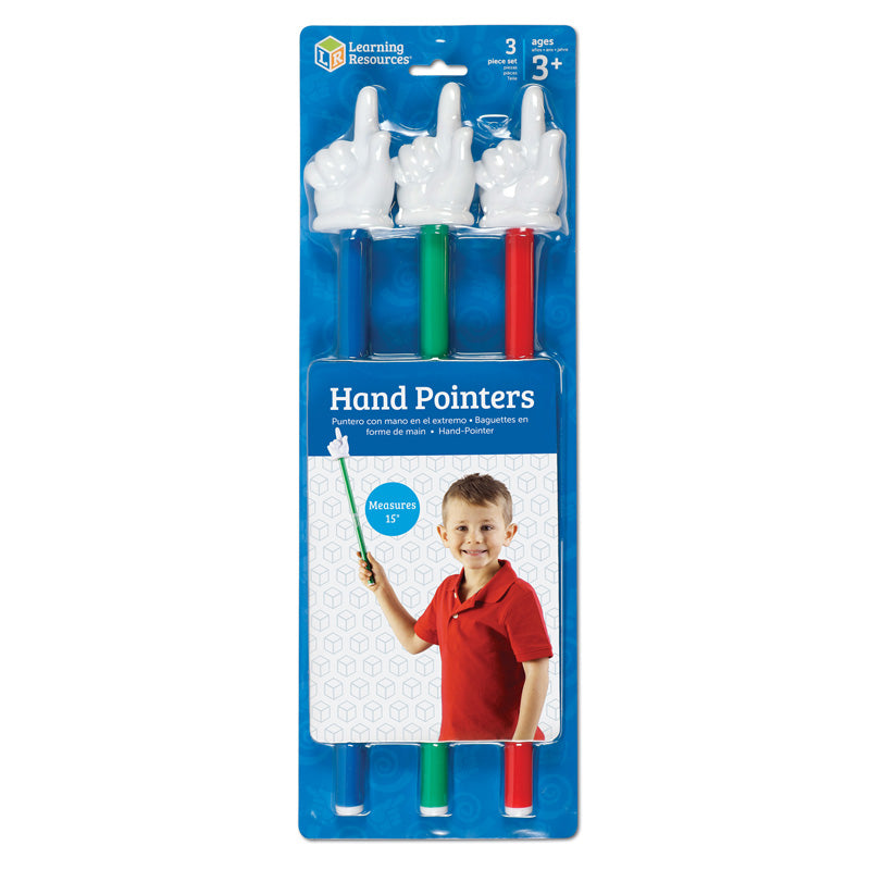 HAND POINTERS 3-SET ASSORTED COLORS