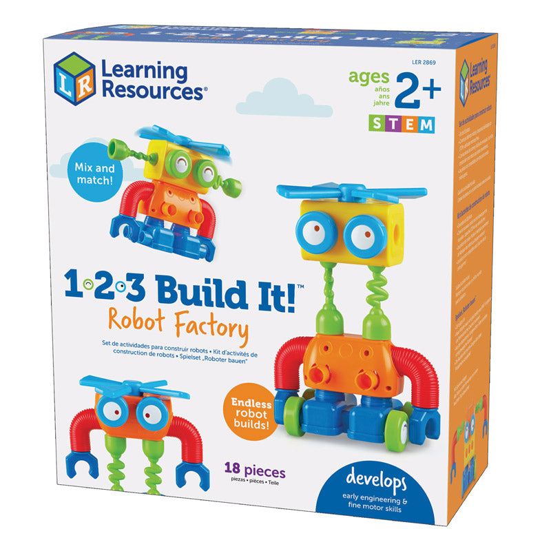 1-2-3 BUILD IT ROBOT FACTORY