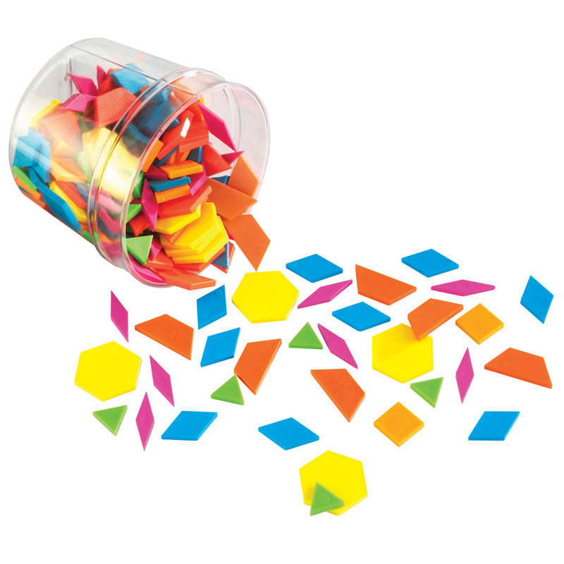 PLASTIC PATTERN BLOCKS BRIGHTS