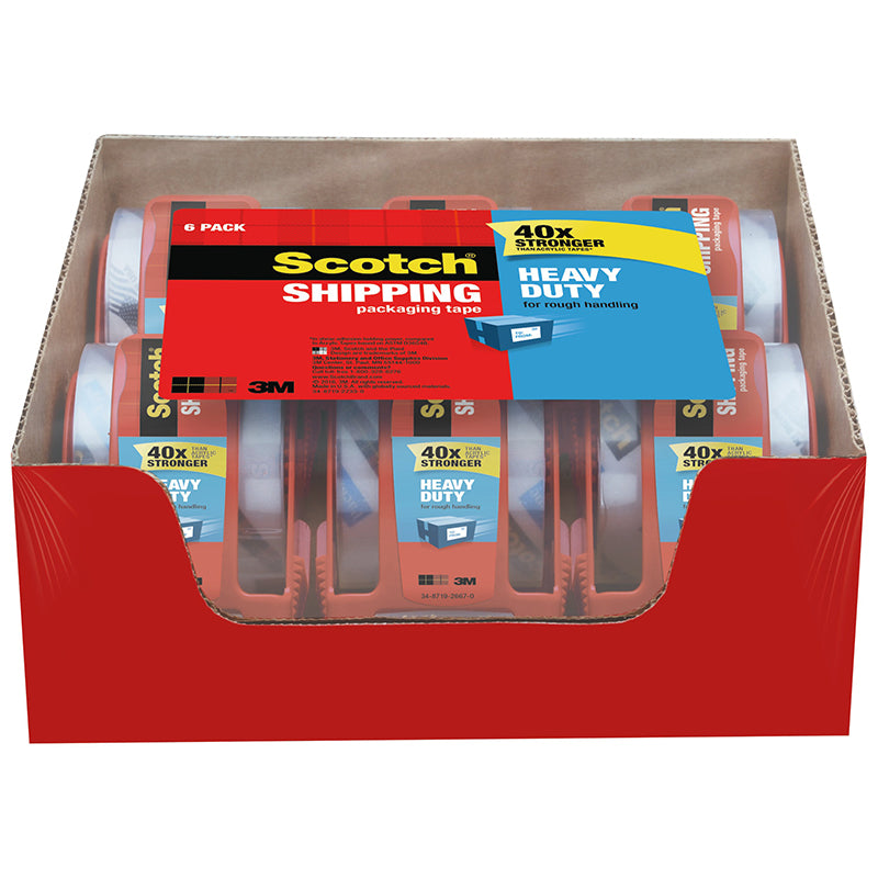 SCOTCH SHIPPING TAPE 2X800 6 ROLLS