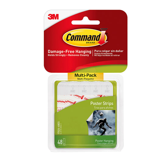 48CT COMMAND ADHESIVE POSTER STRIPS