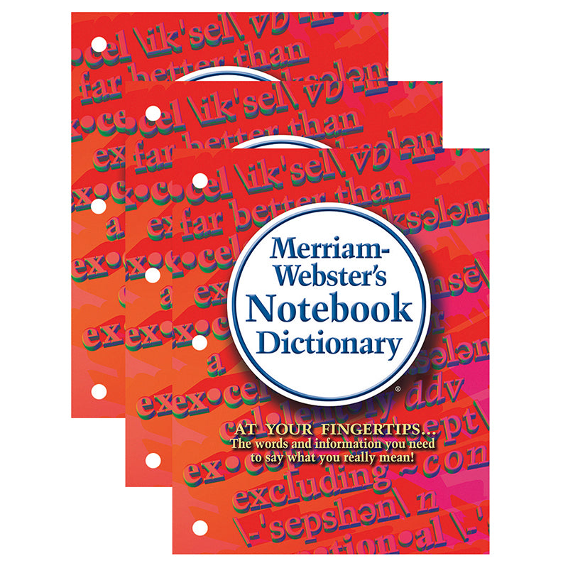 (3 EA) MERRIAM WEBSTER NOTEBOOK