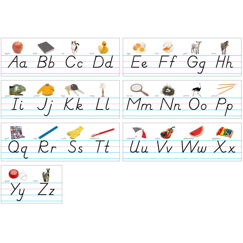 ALPHABET LINES MODERN MANUSCRIPT