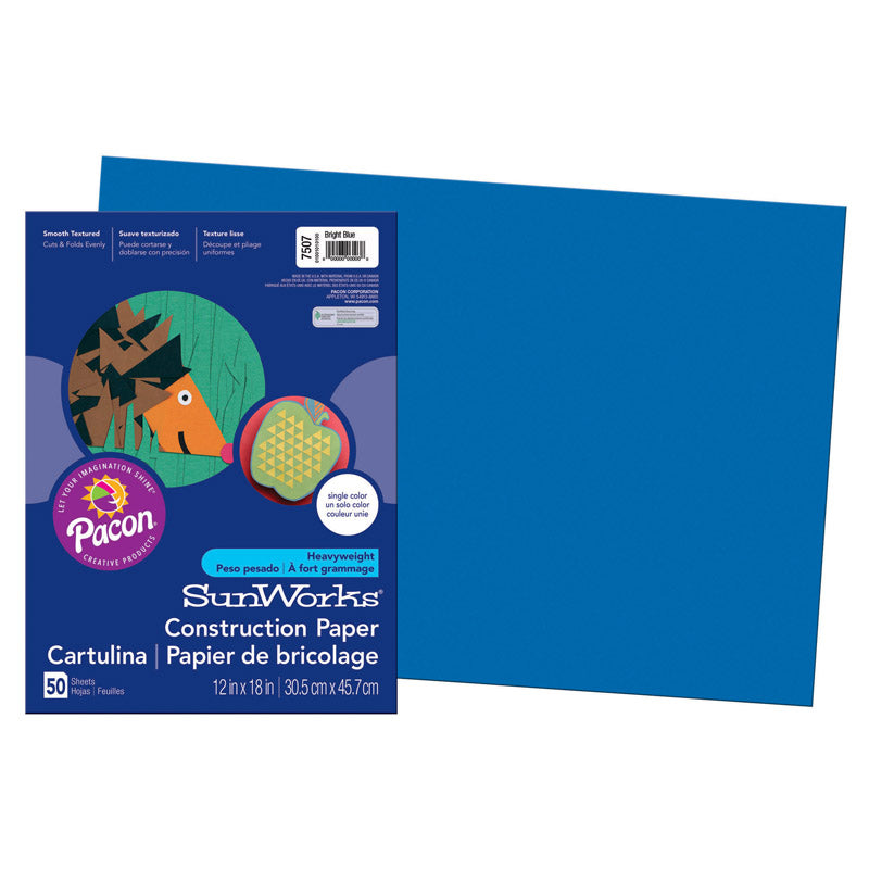 CONSTRUCTION PAPER BRT BLUE 12X18
