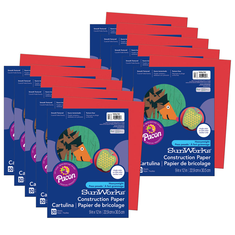 (10 PK) CONSTRUCTION PAPER HOLIDAY