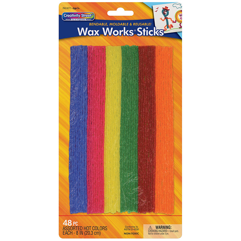 WAX WORKSSTICKS ASSORTED HOT COLORS