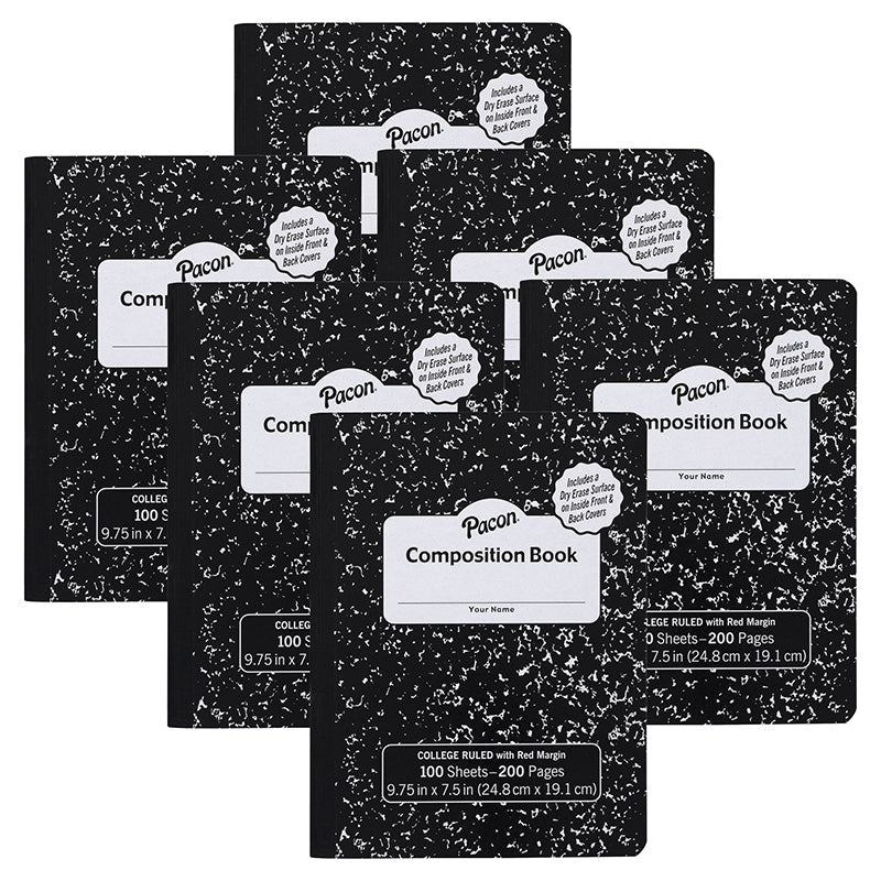 (6 EA) COMPOSITION NOTEBOOK WITH