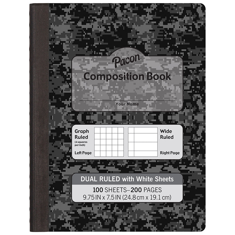 WHITE PAGE DUAL RULED COMPOSITION