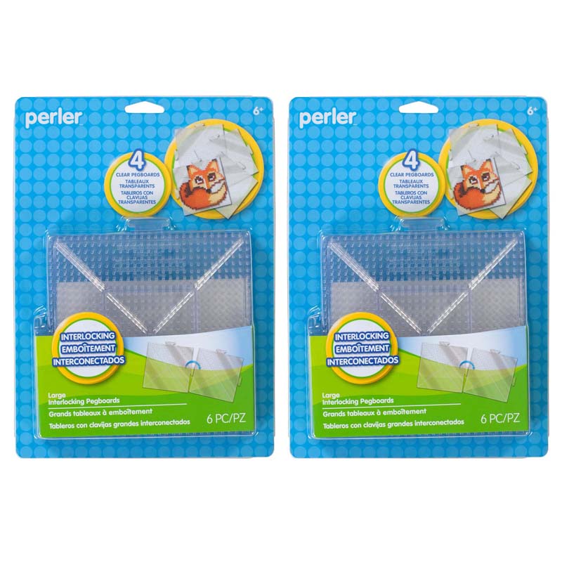 (2 PK) LARGE CLEAR PEGBOARDS