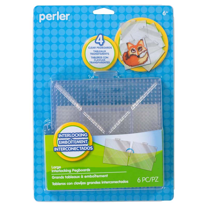 LARGE CLEAR PEGBOARDS PACK OF 4