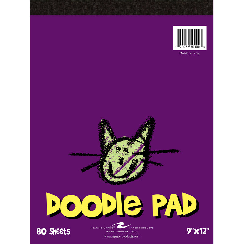 KIDS DOODLE PAD 9X12 80 SHEETS