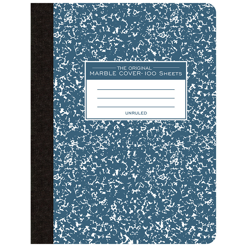 BLUE MARBLE COMP BOOK PLAIN