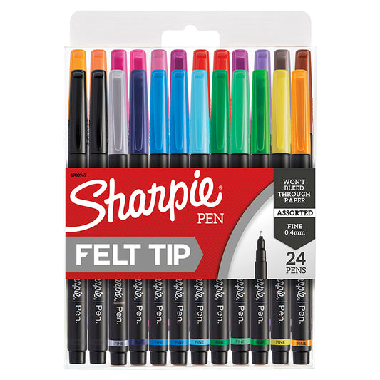 24CT FINE SHARPIE ART PEN HARD CASE