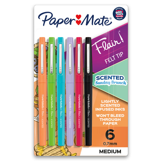 FLAIR SCENTED PEN ASSORTED 6CT