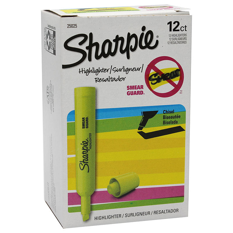 BOX OF 12 YELLOW HIGHLIGHTER MAJOR