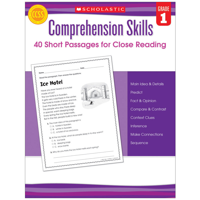 COMPREHENSION SKILLS GR 1 40 SHORT