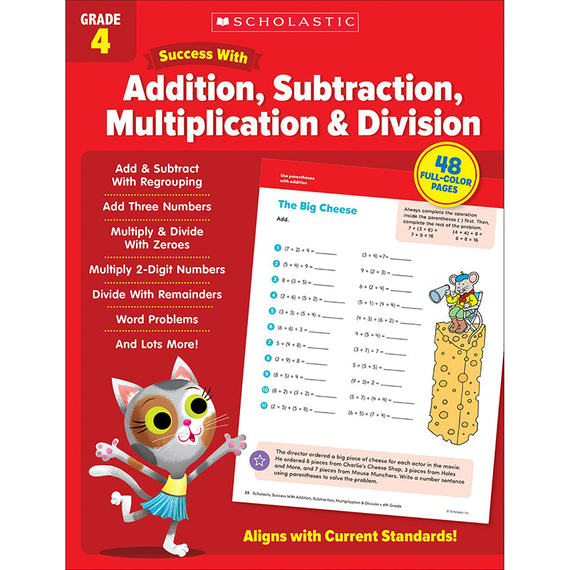 SUCCESS W/ADD SUBT MULTI & DIV GR 4