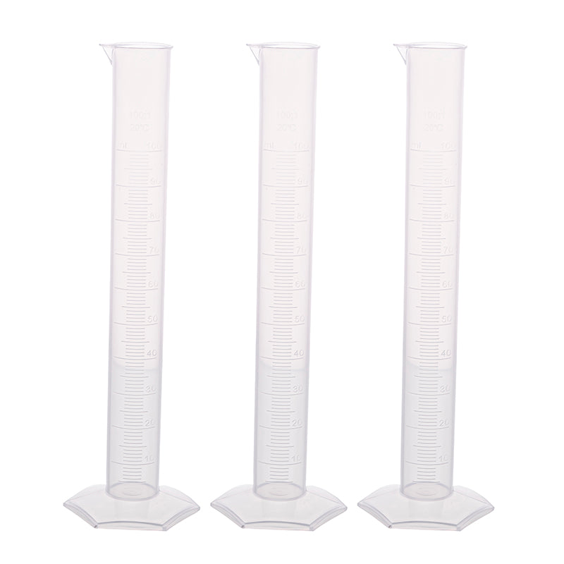CYLINDER PP HEX BASE 1000ML 3/PK