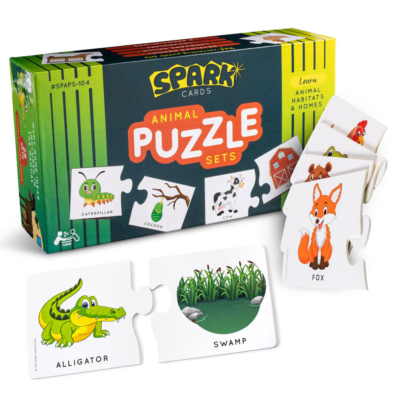 ANIMAL HOME & HABTAT MATCHNG PUZZLE