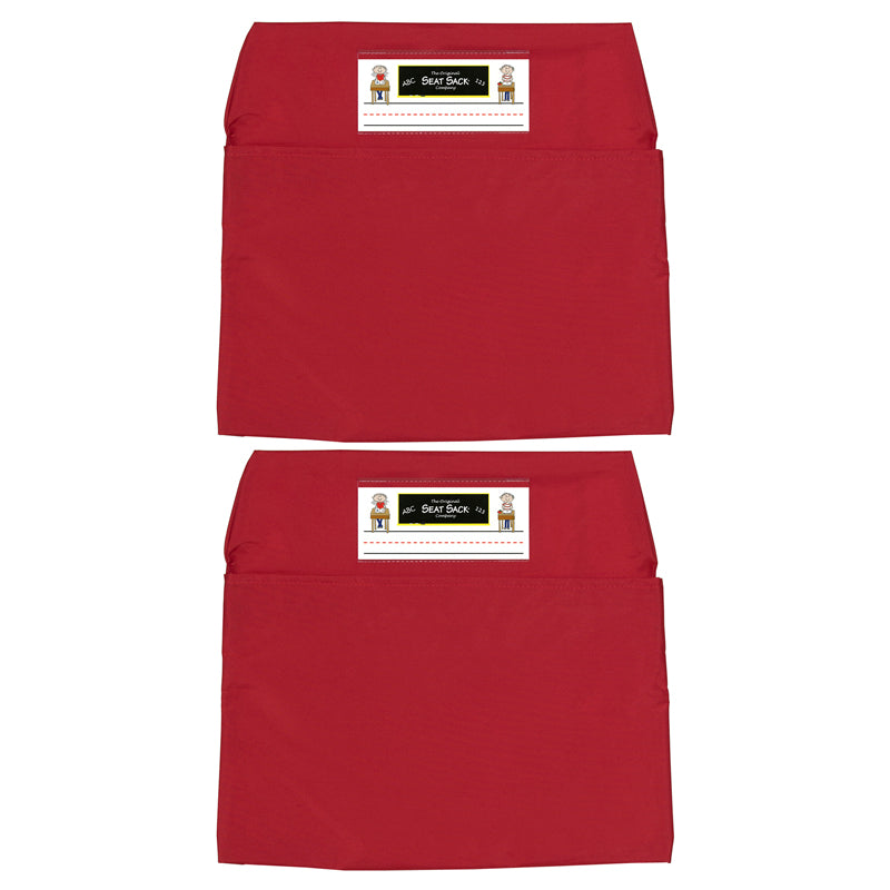 (2 EA) SEAT SACK LARGE 17IN RED