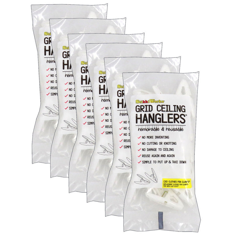 (6 PK) CEILING HANGLERS CLASSROOM