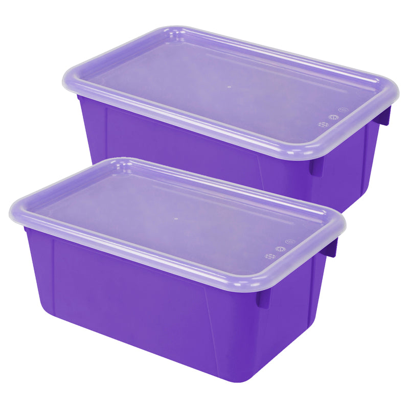 (2 EA) SMALL CUBBY BIN WITH COVER
