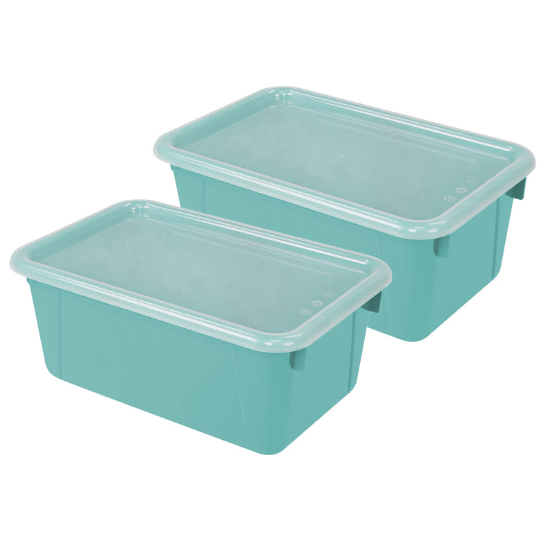 (2 EA) SMALL CUBBY BIN WITH COVER