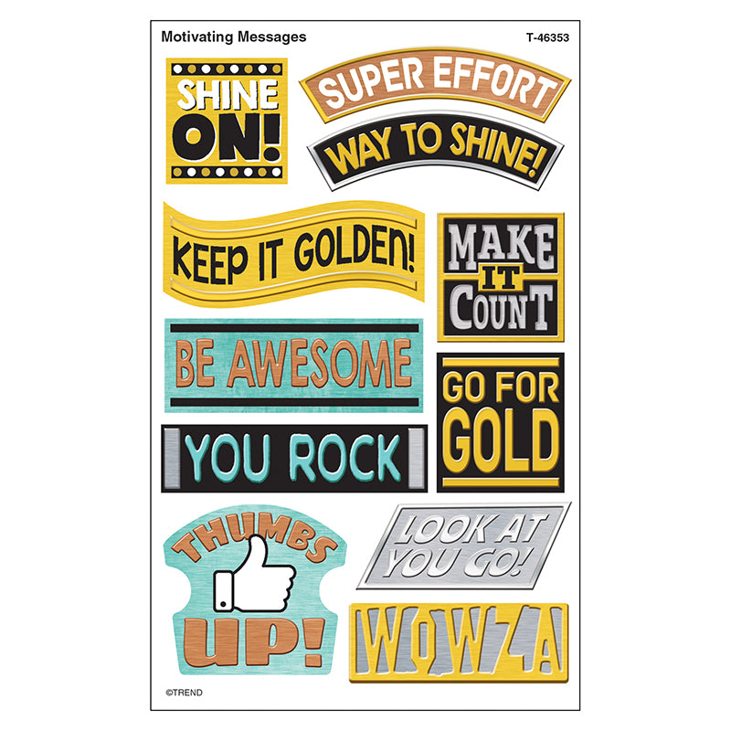 MOTIVATING MESSGS SPRSHPS STICKERS