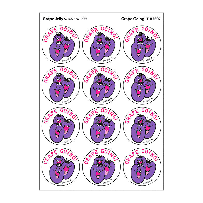 STICKERS 24CT GRAPE GOING GRAPE