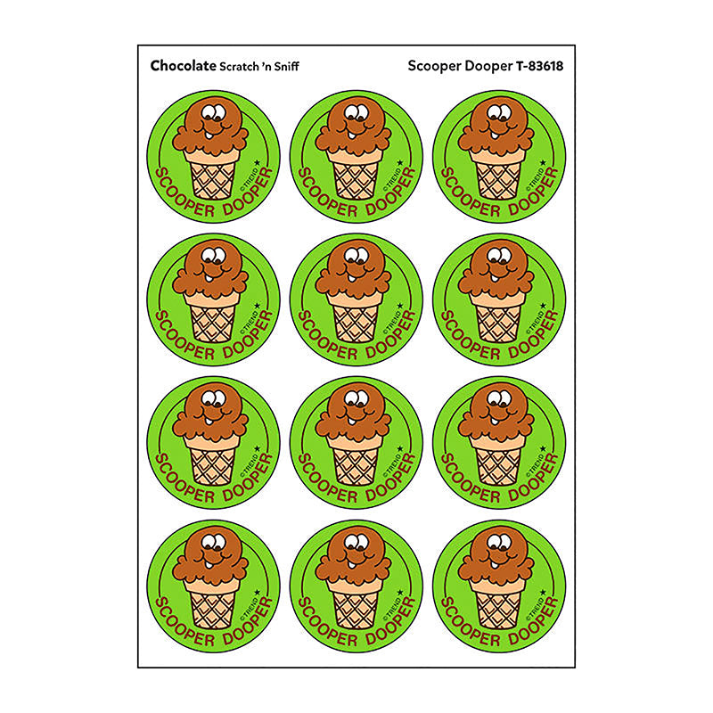 STICKERS 24CT SCOOPER DOOPER CHOCO