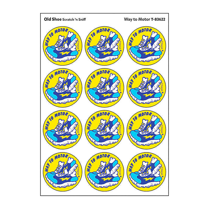 STICKERS 24CT WAY TO MOTOR OLD SHOE