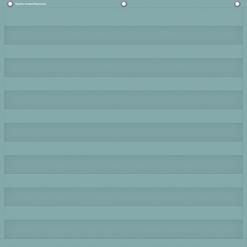 CALMING BLUE 7 POCKET CHART 28X28IN