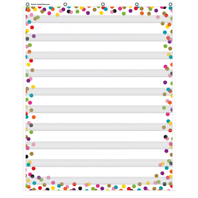 CONFETTI 10 POCKET CHART 34 X 44