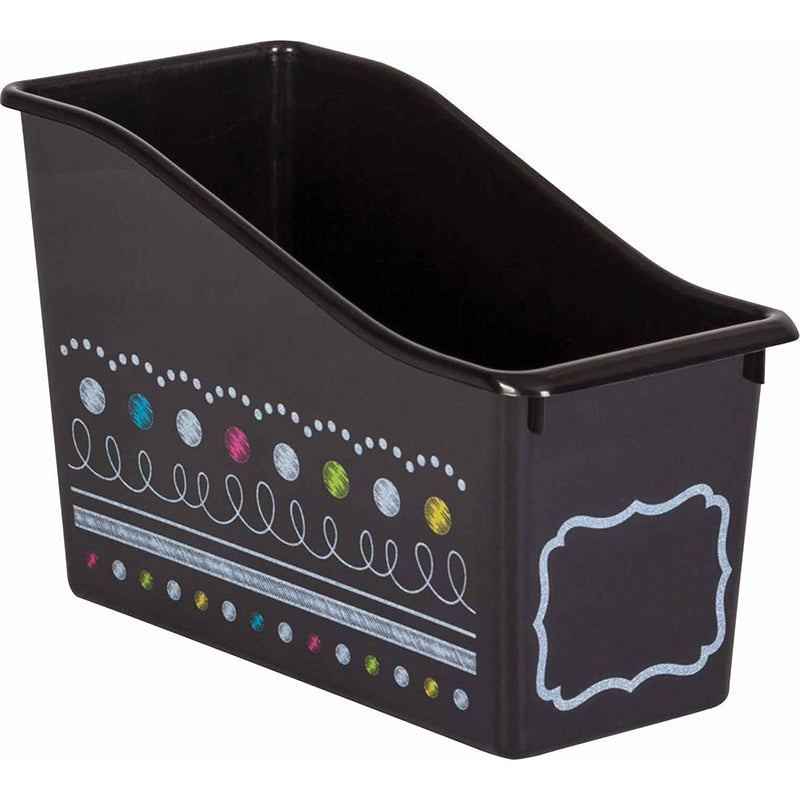 CHALKBOARD BRIGHTS PLASTIC BOOK BIN
