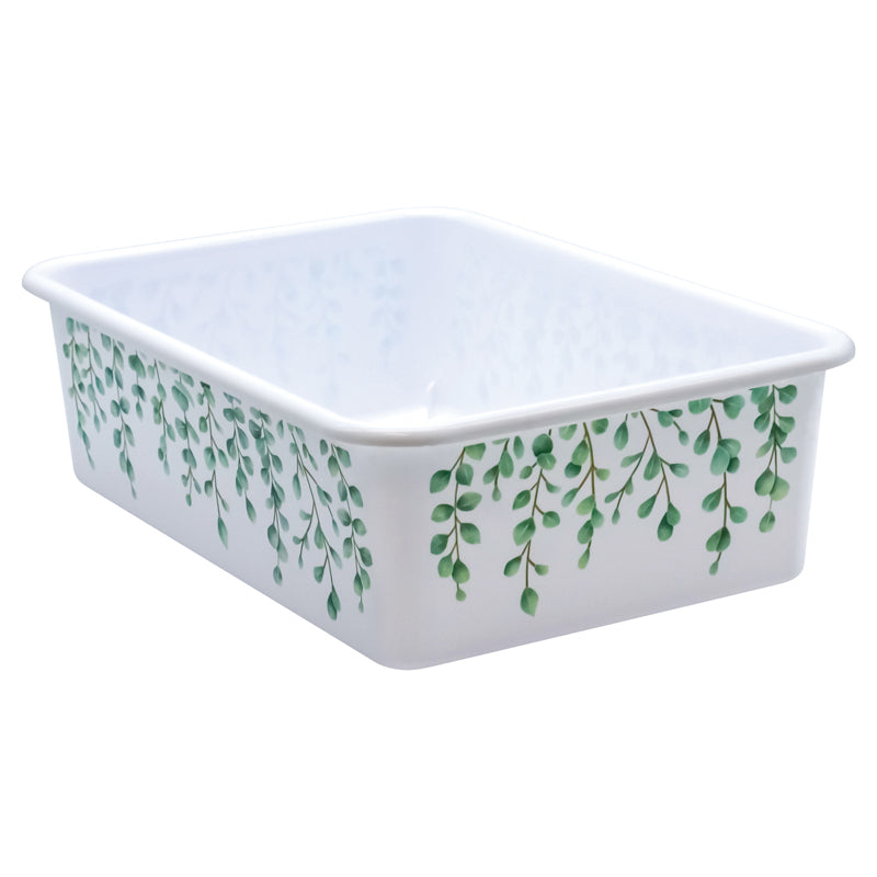 EUCALYPTUS LARGE PLASTC STORAGE BIN