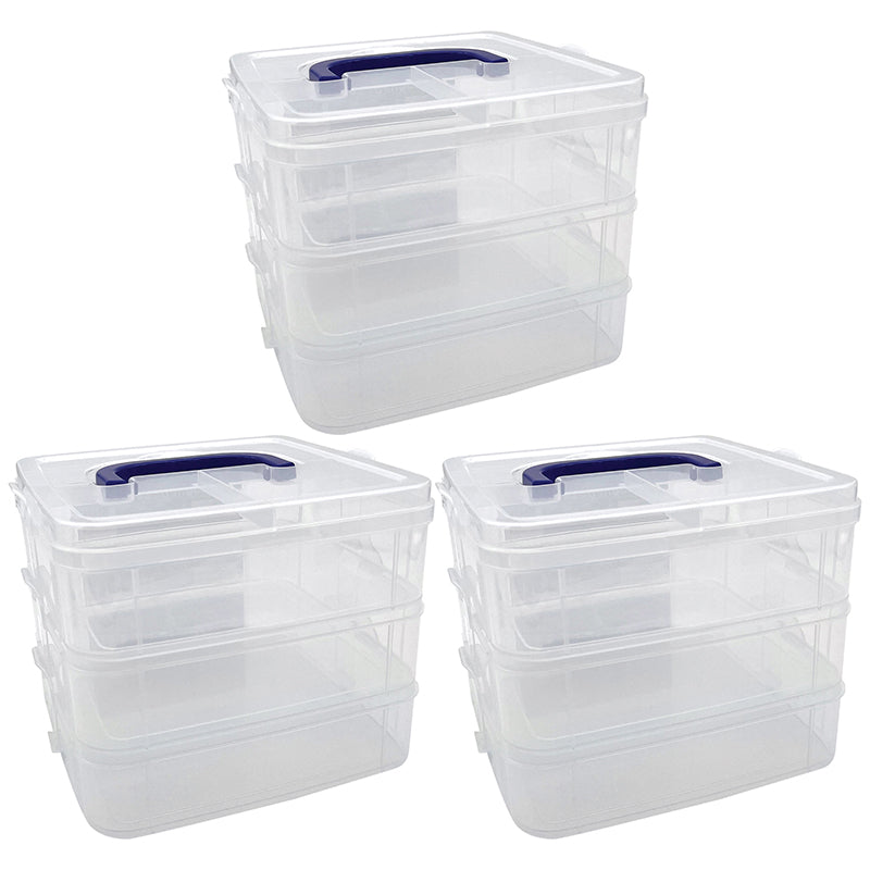 (3 ST) STACKABLE 3 TIER CONTAINERS