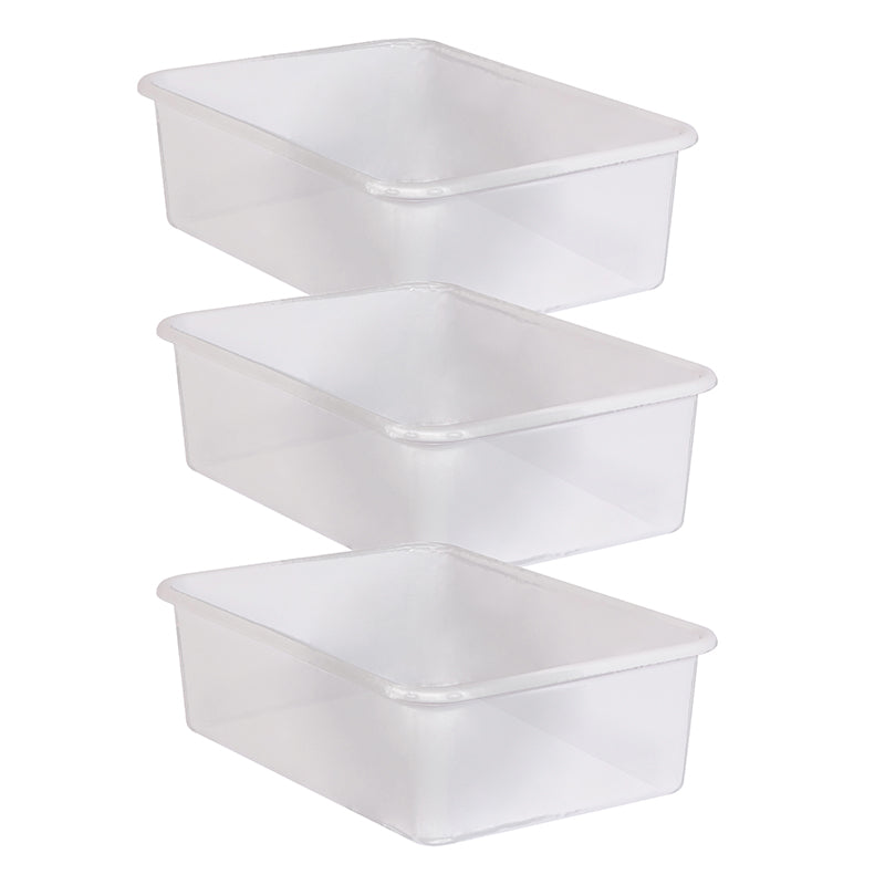 (3 EA) CLEAR LARGE PLASTIC STORAGE