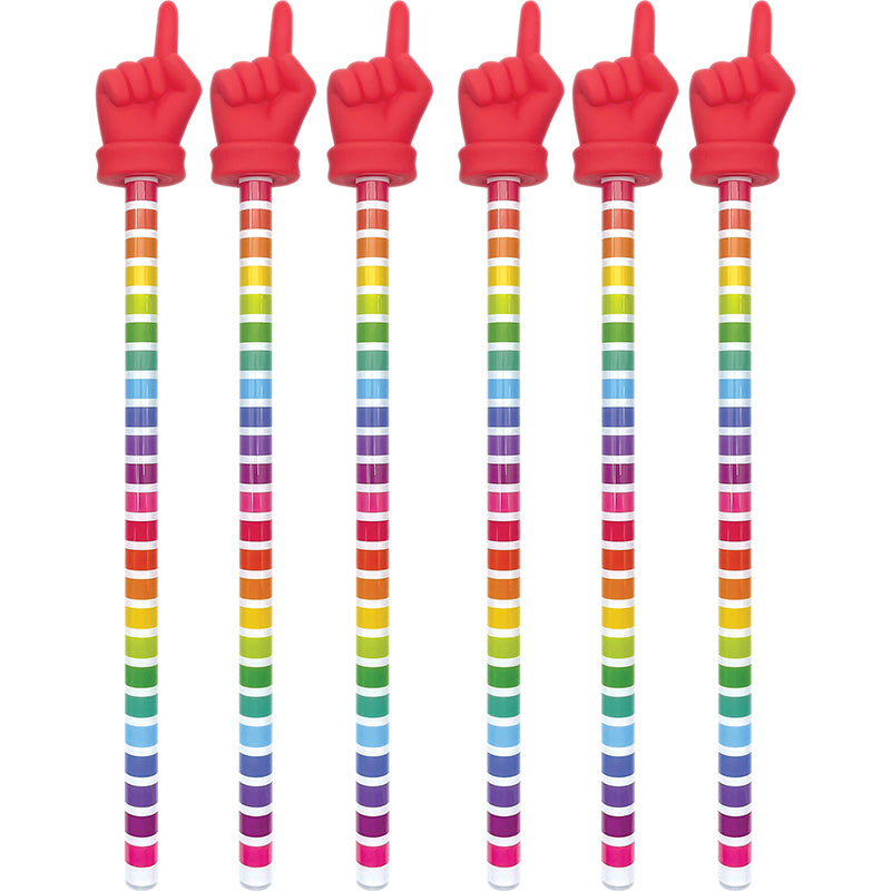 (6 EA) COLORFUL STRIPES HAND POINTR