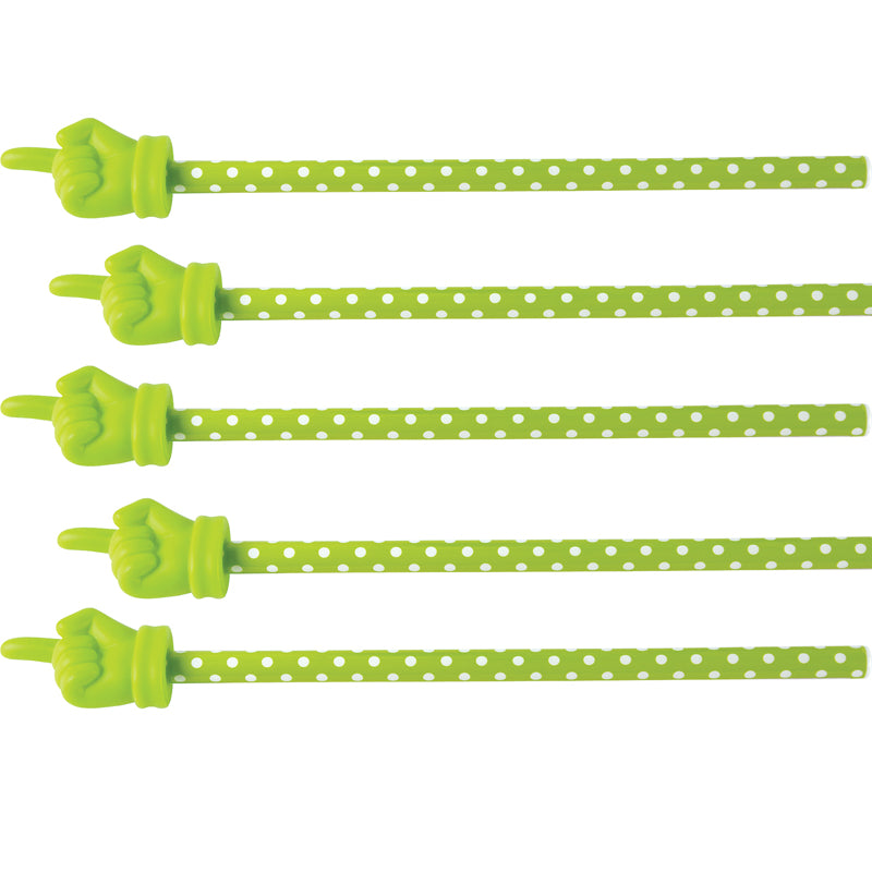 (5 EA) LIME POLKA DOTS HAND