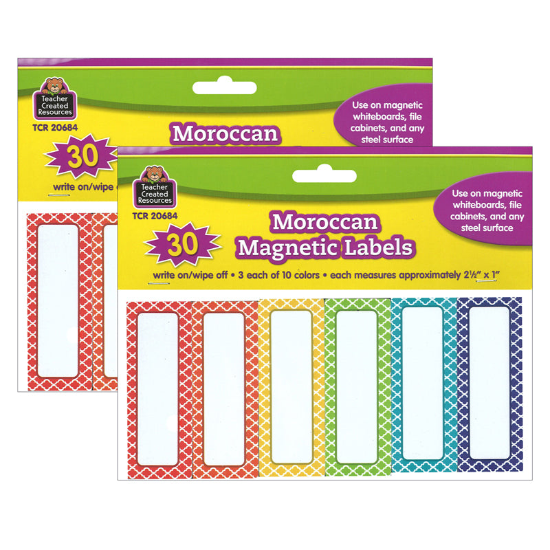 (2 PK) MOROCCAN MAGNETIC LABELS