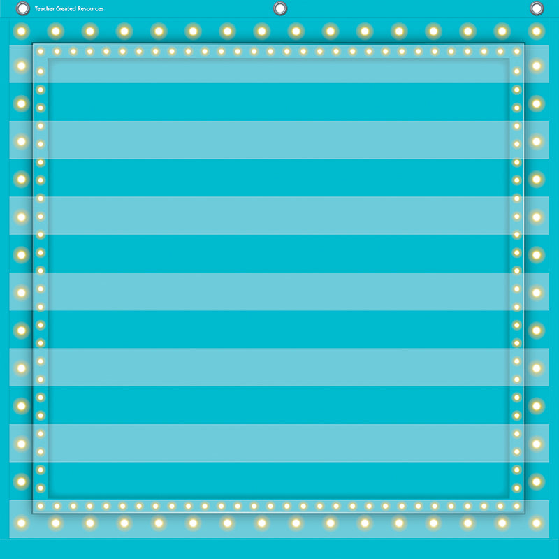 LIGHT BLUE MARQUEE 7 POCKET 28X28