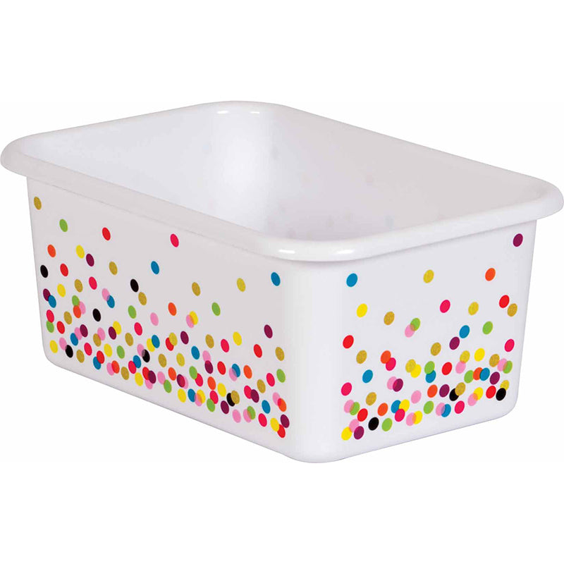 CONFETTI SMALL PLASTIC STORAGE BIN