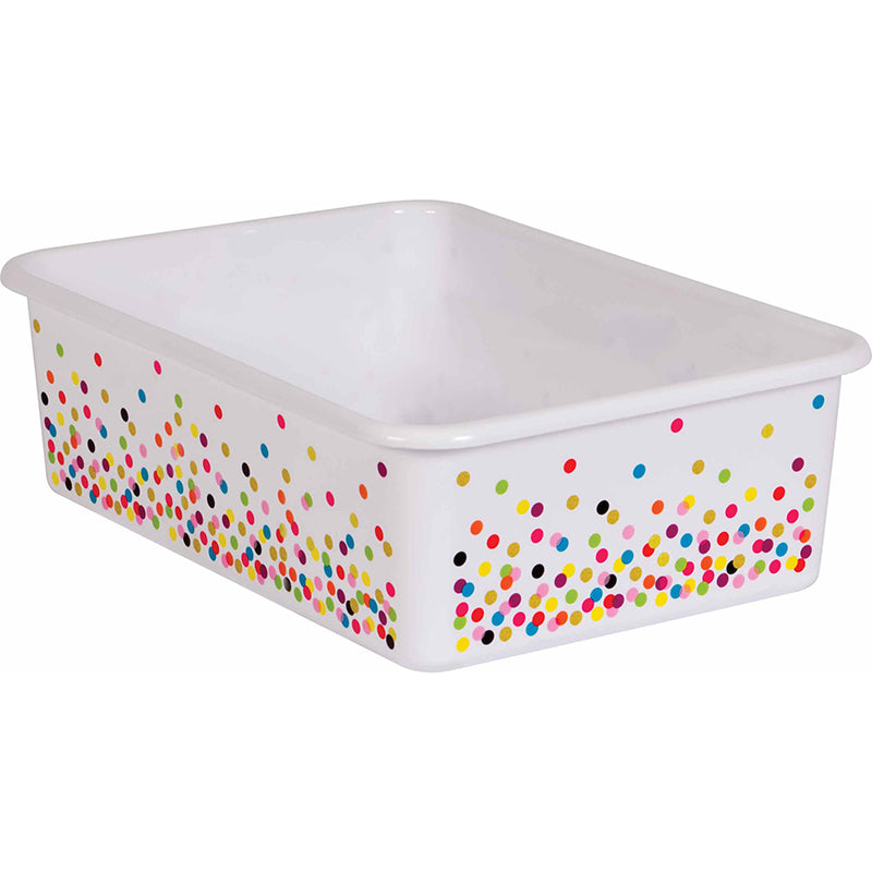 CONFETTI LARGE PLASTIC STORAGE BIN