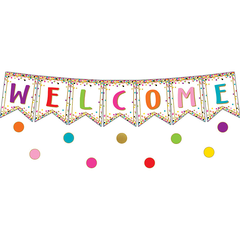 CONFETTI PENNANTS WELCOME BBS