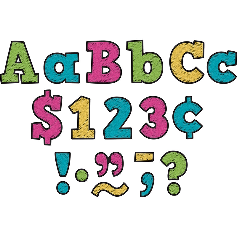 3IN CHALKBOARD BRIGHTS LETTERS