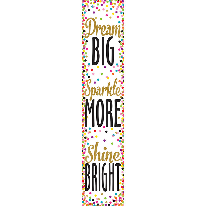 CONFETTI DREAM BIG BANNER