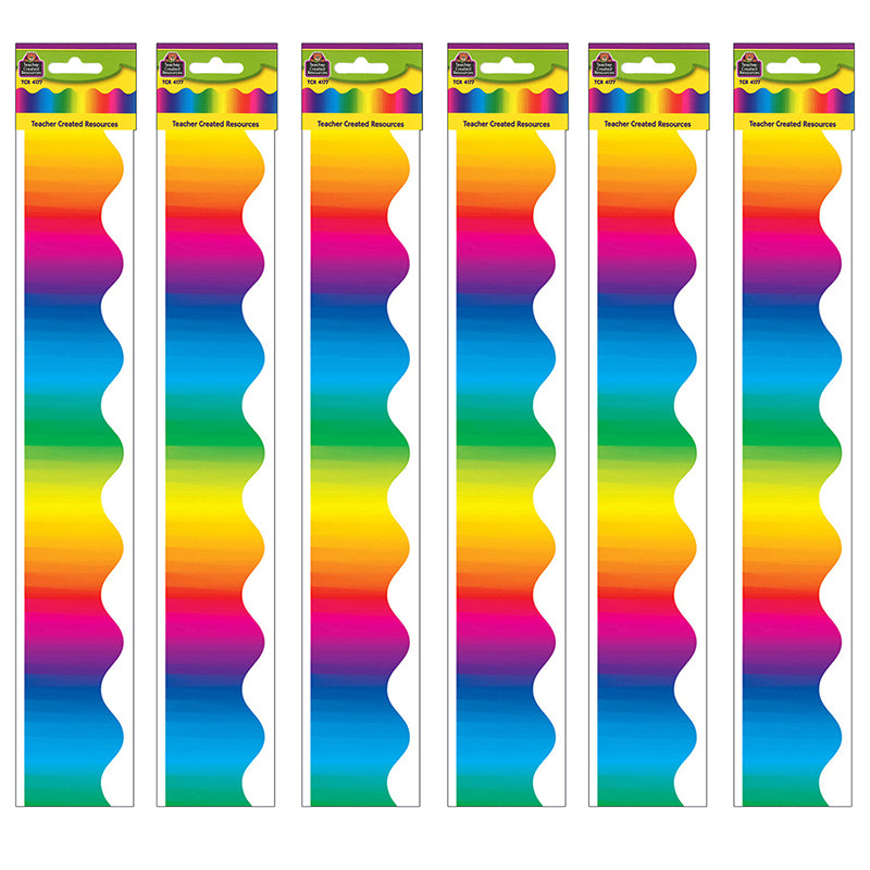 (6 PK) MULTICOLOR BORDER TRIM