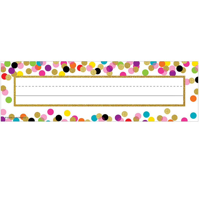 CONFETTI NAME PLATES
