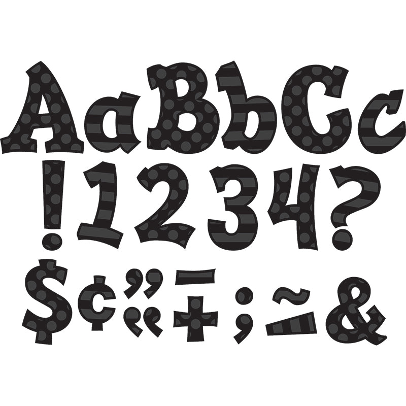 BLACK 5IN SASSY FONT