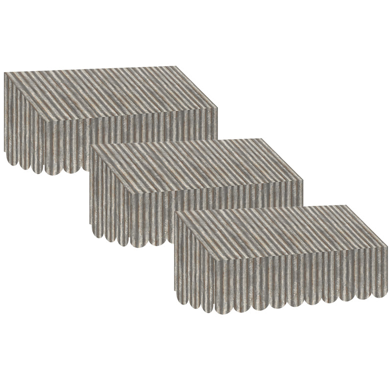 (3 EA) CORRUGATED METAL AWNING